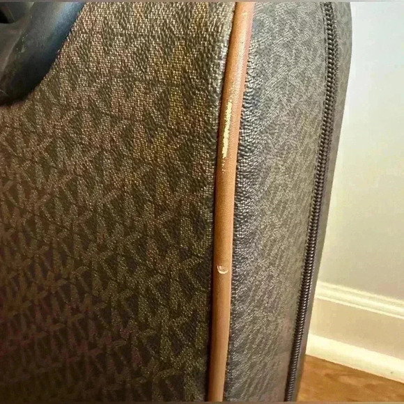 Michael Kors Monogram Carry On Luggage Brown - Picture 5 of 15